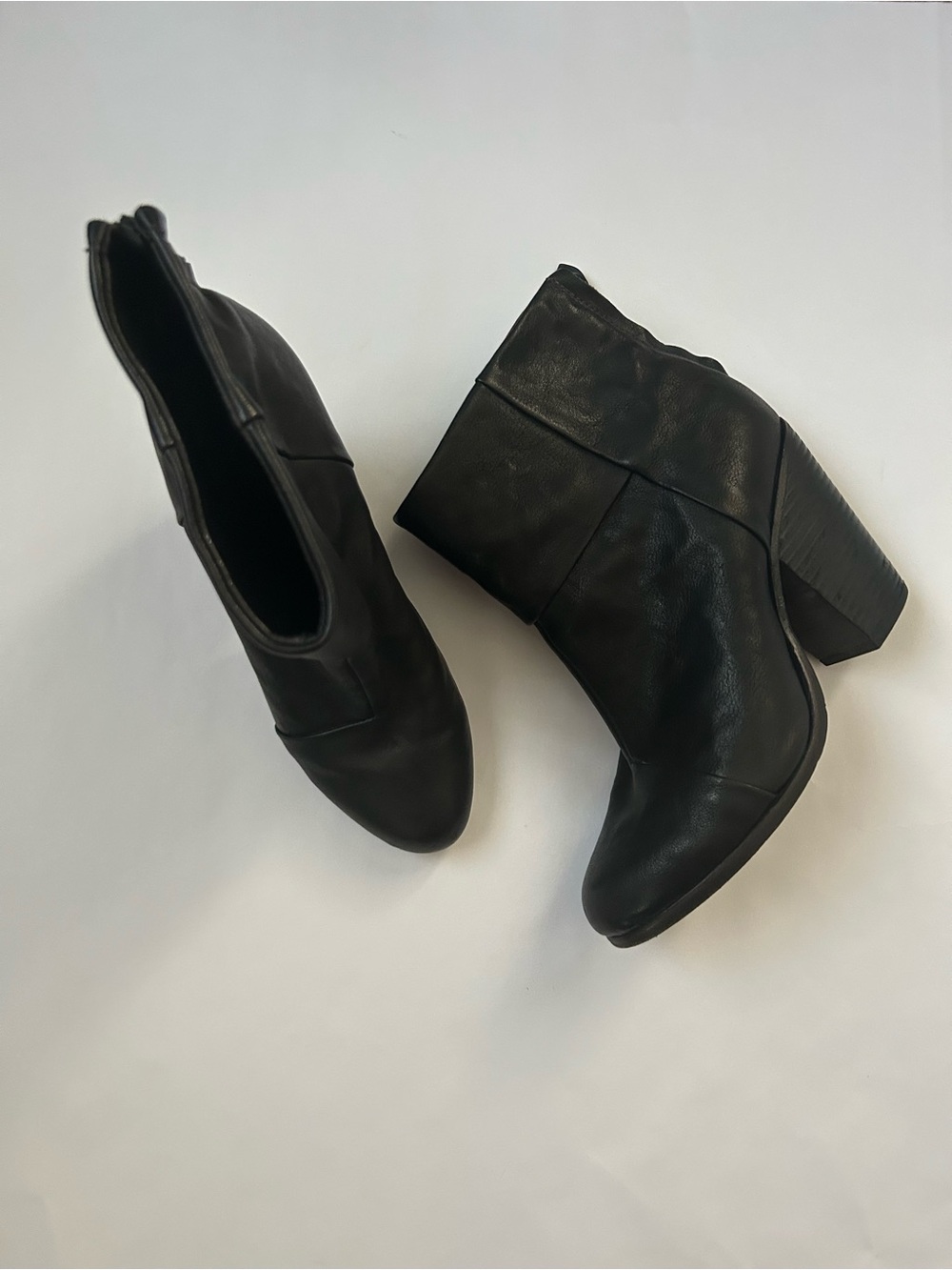 rag & bone Black Leather Ankle Booties - Picture 9 of 10